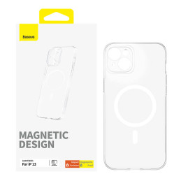 Magnetic Phone Case for iP 13 Baseus OS-Lucent Series (Clear)