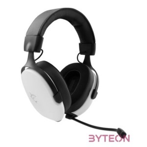 HDP White Shark GH-2445W FOX gamer fejhallgató mikrofonnal - fehér