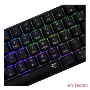 BILL White Shark GK-004121B,BL-US SHINOBI-2 vezetékes mechanikus gamer billentyűzet - fekete - US