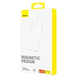 Magnetic Phone Case for iP 13 PRO Baseus OS-Lucent Series (Clear)