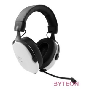 HDP White Shark GH-2445W FOX gamer fejhallgató mikrofonnal - fehér