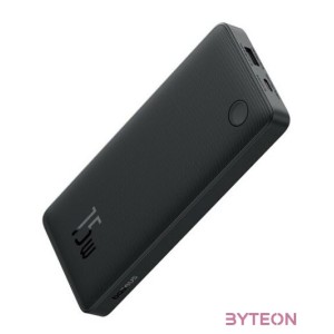 Baseus Airpow Lite powerbank 10000 mAh, 15W, fekete  USB Type-C, 30cm kábel