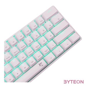 BILL White Shark GK-004211W,R-US SHINOBI-2 vezetékes mechanikus gamer billentyűzet - fehér - US