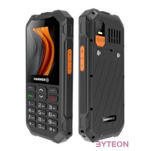 HAMMER 6 LTE 2,4 Dual SIM csepp-, por- és ütésálló mobiltelefon - fekete