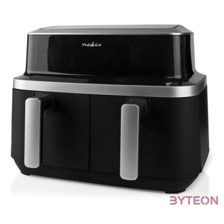 Nedis KAAF320BK 2x4.2l forrólevegős légkeverős sütő