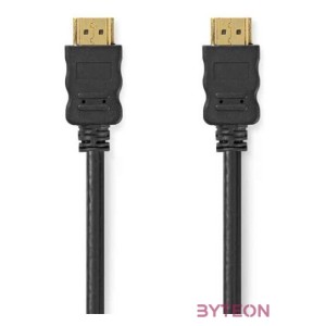 Nedis CVGL34060BK50 ultra HD HDMI kábel, HDMI dugó - dugó, 4K60Hz, ARC, 18 Gbps, aranyozott csatlakozók, hossz 5m