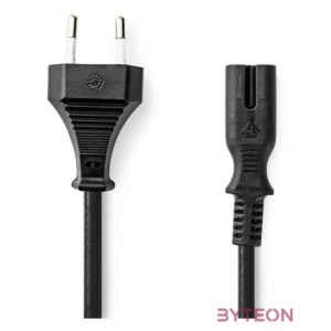 Nedis CEGL11040BK30 táp kábel IEC-320-C7, 2 x 0.75 mm, hossz 3m