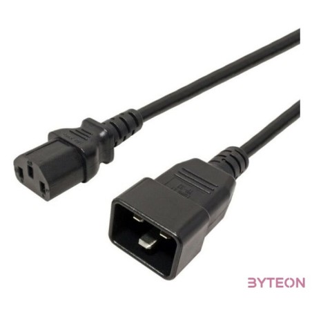 PREMIUMCORD Tápkábel C13 - C20 1m, fekete