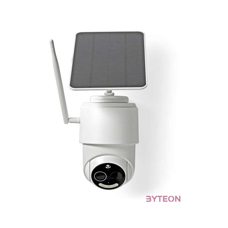 Nedis WIFICBO50WT WIFI kűltéri kamera, full HD 1080p, dönthető, forgatható, IP65, akku 9000 mAh, napelem, mozgásérzékelő