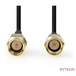 Nedis CSGL02000BK50 SMA kábel, aranyozott, 50 Ohm, árnyékolt,  5 m