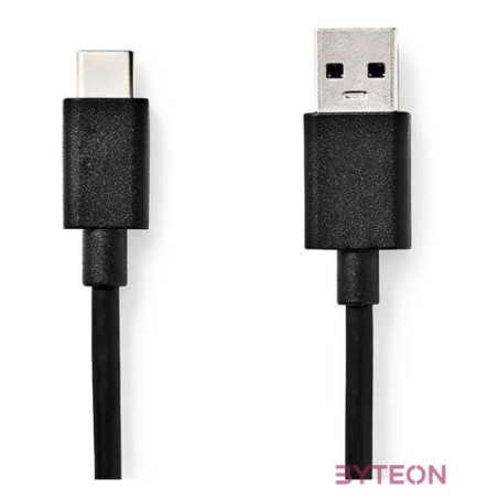 Nedis CCGL61600BK10 USB kábel, USB 3.2 Gen 1, USB-A dugó - USB-C dugó, 15 W  5 Gbps, 1 m