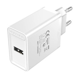 Wall charger EU USB-A Vention FAAW0-EU 12W, 2.4A, (white)