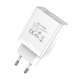 Wall charger EU USB-A Vention FAAW0-EU 12W, 2.4A, (white)