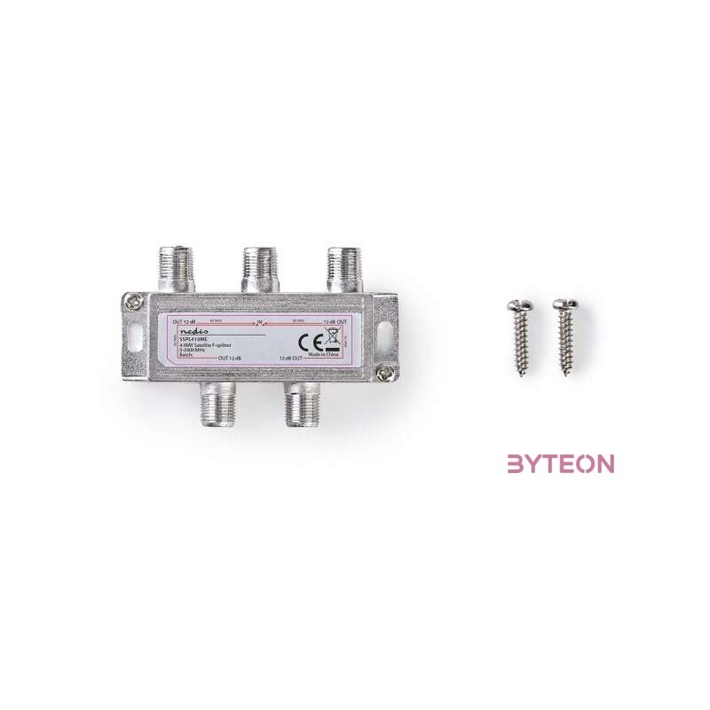 Nedis F elosztó 1-be - 4-ki, 5 - 2400 MHz  6,5 dB, SSPL410ME