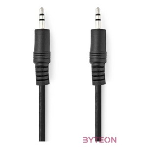 Nedis CAGL22000BK15 sztereo audio kábel, 3,5 mm jack dugó - 3,5 mm jack dugó, 1,5 m