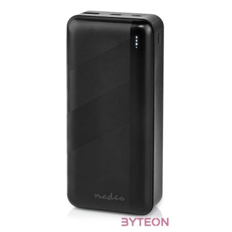 Nedis UPBKPD30000BK hordozható külső akkumulátor, powerbank 30000mAh