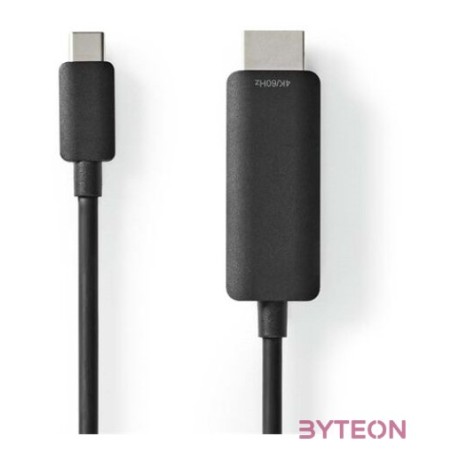 Nedis CCGL64655BK10 USB C (USB-C) - HDMI kábel, USB 3.2 Gen 1, 4K60Hz, hossz 1m