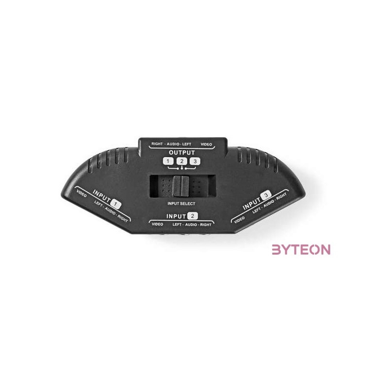 Nedia audió , videó kapcsoló, 3 port, VSWI2403BK