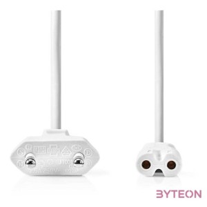 Nedis CEGL11040WT30 táp kábel IEC-320-C7, 2 x 0.75 mm, hossz 3m, fehér