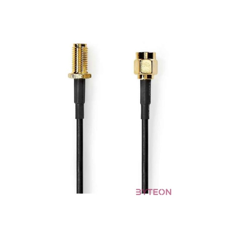 Nedis CSGL02010BK10 SMA kábel, 50 Ohm, 1m