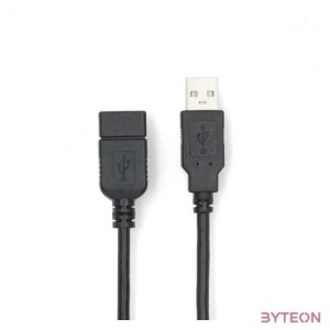 Nedis CCGL60010BK20 USB hosszabító , toldó kábel, USB2.0, hossz 2m