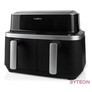 Nedis KAAF320BK 2x4.2l forrólevegős légkeverős sütő