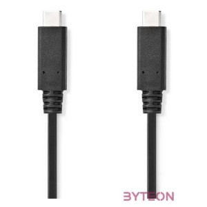 Nedis CCGL64750BK10 USB C - USB-C kábel, USB3.2 Gen 2, 240W, 20 Gbps, 1m, (USB3.1, USB3.0, USB2.0)