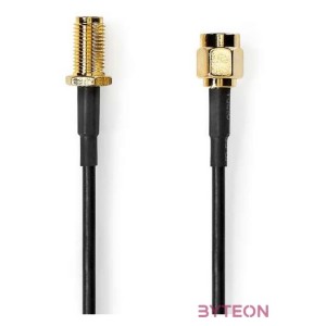 Nedis CSGL02010BK10 SMA kábel, 50 Ohm, 1m