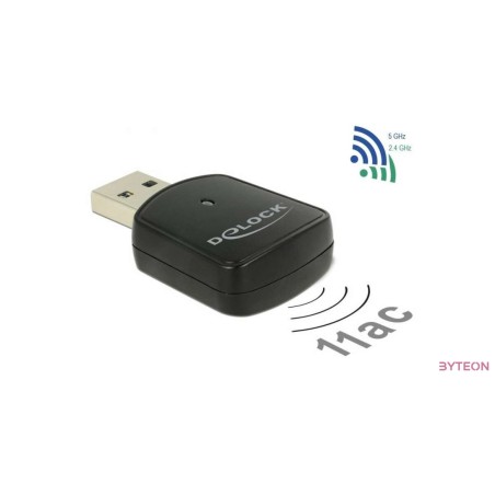 Delock 12502 Vezeték nélküli 867Mbps+300Mbps mini USB 3.0 adapter
