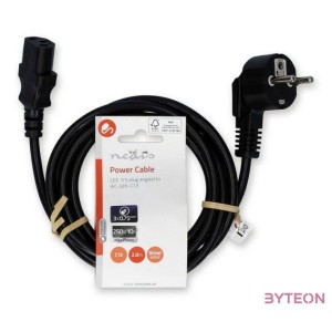 Nedis CEGL10000BK20 táp kábel IEC-320-C13, 3 x 0.75 mm hossz 2m