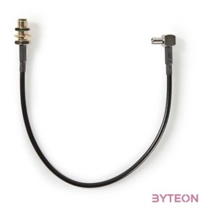 Nedis SMA kábel, SMA aljzat - TS9, 50 Ohm, 0.20m, CSGB02125BK02