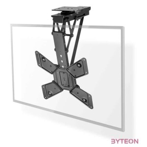 Nedis TVCM5850BK motoros mennyezeti , plafon TV , monitor állvány,tartó konzol, 23-65, dönthető, forgatható, WIFI, 30kg