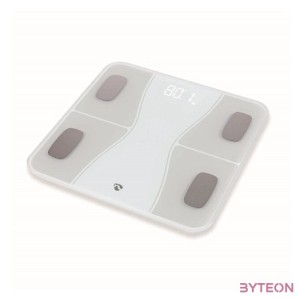 Nedis BTHPS11WT Bluetooth okos személy mérleg, max. terhelés 180kg, Android , IOS