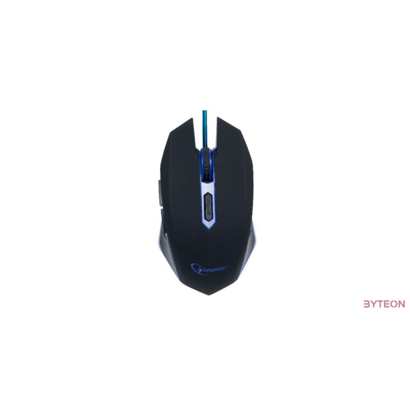 Gembird MUSG-001-B optikai Gamer fekete-kék egér