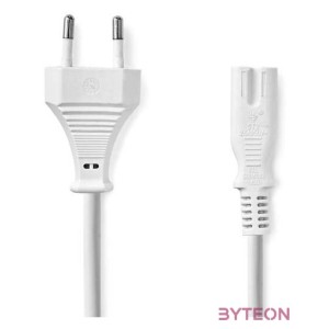 Nedis CEGL11040WT50 táp kábel IEC-320-C7, 2 x 0.75 mm, hossz 5m, fehér