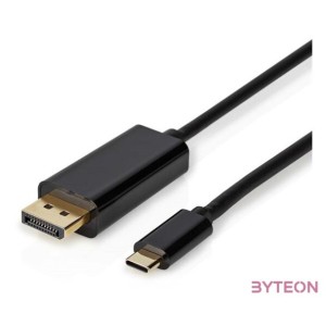 Nedis CCGL64352BK20 USB C (USB-C) - Displayport kábel, USB3.2 Gen 1, 4K60Hz, 2m, (USB3.1, USB3.0, USB2.0)