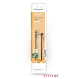 Nedis SMA kábel, SMA aljzat - TS9, 50 Ohm, 0.20m, CSGB02125BK02