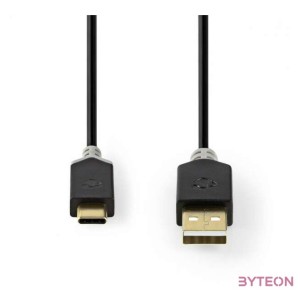 Nedis CCBW60600AT10 USB kábel, USB2.0 Gen 1, USB-A dugó - USB-C dugó, 60 W  480 Mbps, 1 m