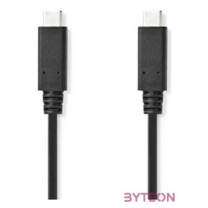 Nedis CCGL64750BK10 USB C - USB-C kábel, USB3.2 Gen 2, 240W, 20 Gbps, 1m, (USB3.1, USB3.0, USB2.0)