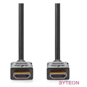 Nedis CVGL34060BK50 ultra HD HDMI kábel, HDMI dugó - dugó, 4K60Hz, ARC, 18 Gbps, aranyozott csatlakozók, hossz 5m