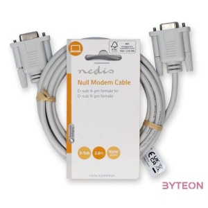 Nedis CCGL52055IV20 null modem kábel, 2m