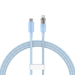 Fast Charging cable Baseus USB-C to Lightning  Explorer Series 1m, 20W (blue)