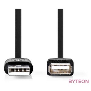 Nedis CCGL60010BK20 USB hosszabító , toldó kábel, USB2.0, hossz 2m