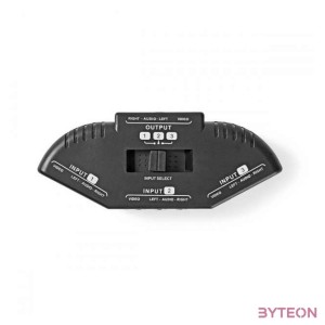 Nedia audió , videó kapcsoló, 3 port, VSWI2403BK