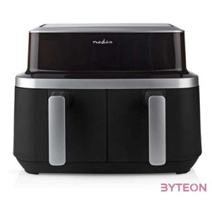 Nedis KAAF320BK 2x4.2l forrólevegős légkeverős sütő