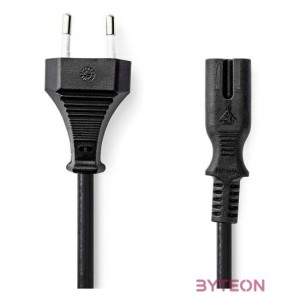 Nedis CEGL11040BK30 táp kábel IEC-320-C7, 2 x 0.75 mm, hossz 3m