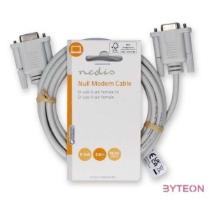 Nedis CCGL52055IV20 null modem kábel, 2m