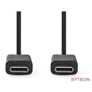 Nedis CCGL64750BK10 USB C - USB-C kábel, USB3.2 Gen 2, 240W, 20 Gbps, 1m, (USB3.1, USB3.0, USB2.0)