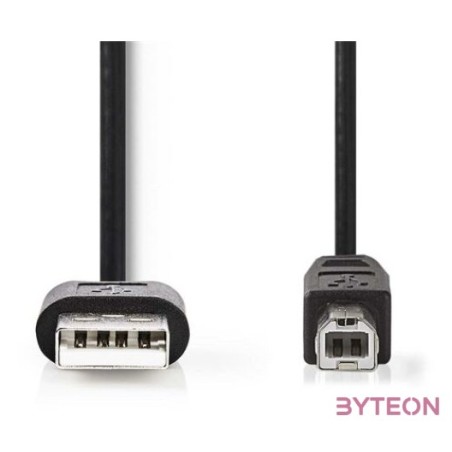 Nedis CCGL60101BK20 USB2.0, USB A - B kábel, 480Mbs, hossz 2m