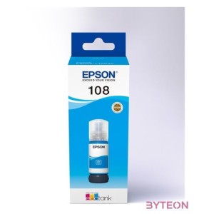EPSON Tintapatron 108 EcoTank Cyan ink bottle